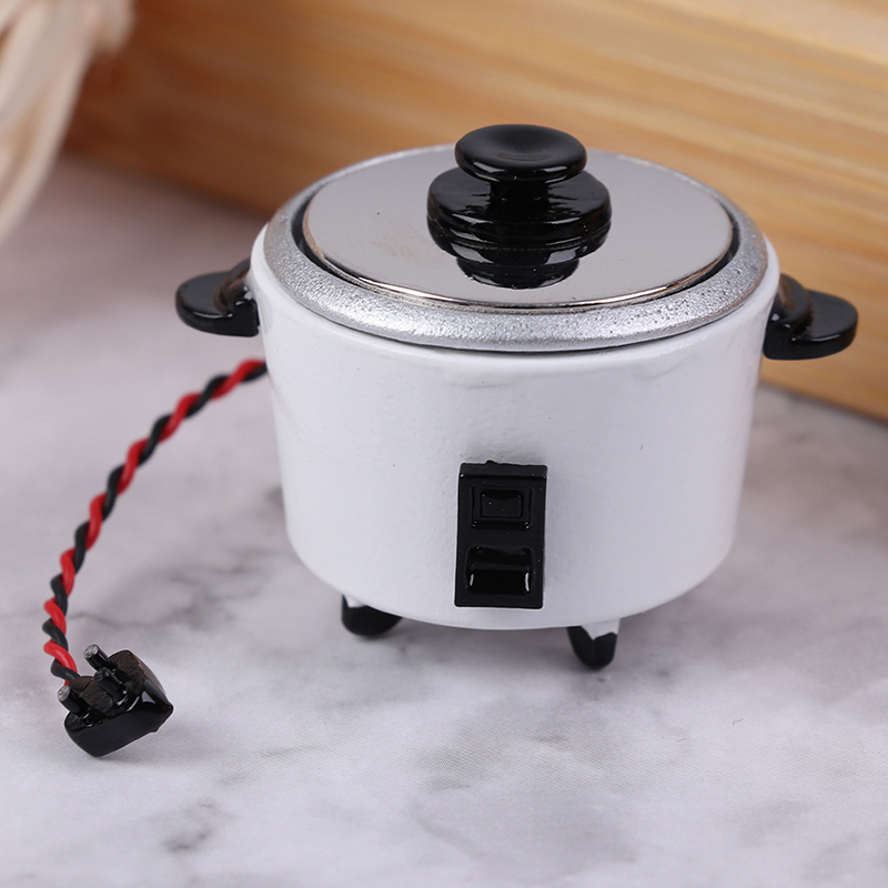 Kitchen Appliances For Gift - 1/12 Maßstab Puppenhaus Miniatur Reiskocher Modell