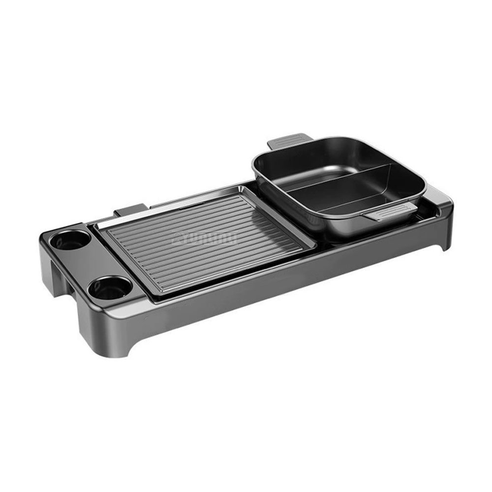 Kitchen Appliances Cooking - Elektrischer Grill-Hotpot-Herd mit Doppelfunktion: Kochtopf und