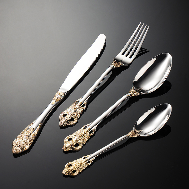 Kitchen Appliances Luxury - Palace Series Bestecksets aus Edelstahl, westliche