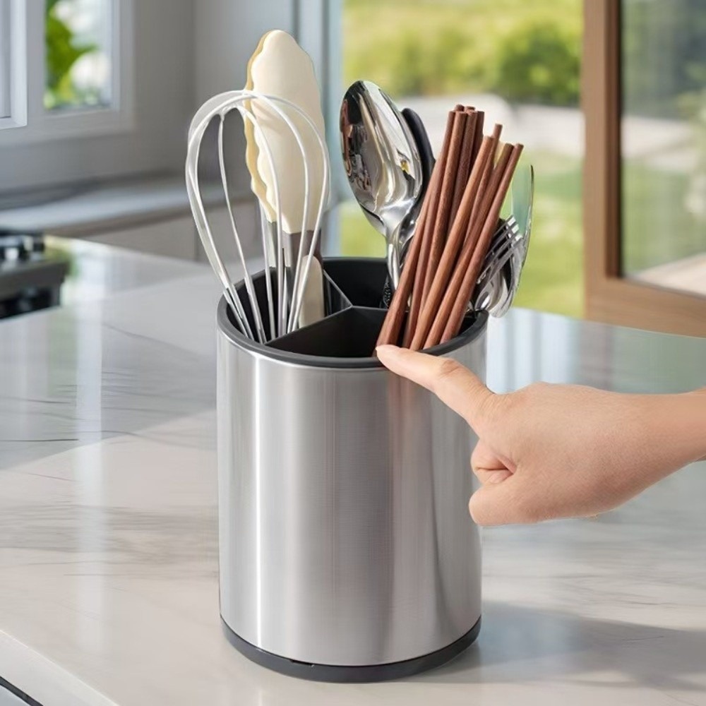Kitchen Appliances Storage - Großer Küchenutensilienhalter aus Rostfreiem Stahl, Rostfrei,