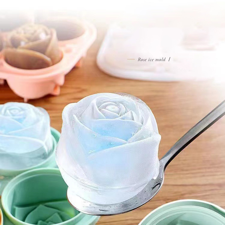 Kitchen Appliances Holder - 3D Rose Eis Formen 4 Löcher