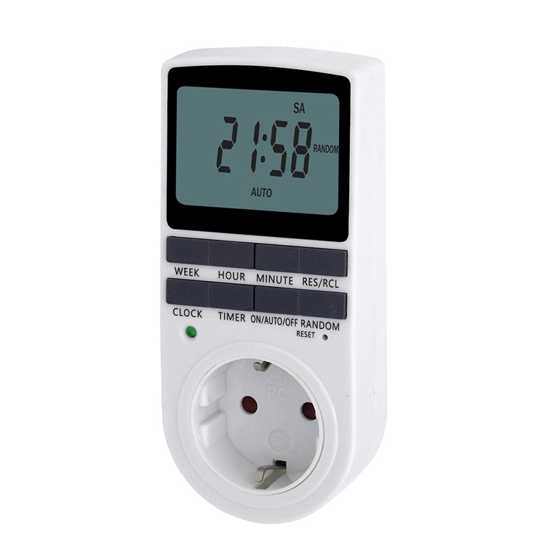 Kitchen Appliances Outlet - Digitaler Zeitschaltuhr, elektronisch, 12/24 Stunden, programmierbare
