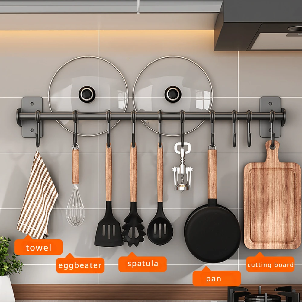 Kitchen Appliances Storage - Kein Schlag Küche Haken Rack Edelstahl
