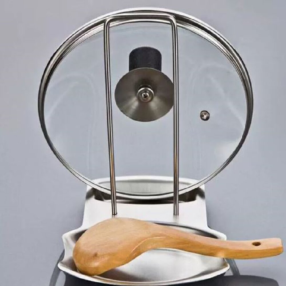 Kitchen Appliances Storage - Edelstahl-Topfdeckelhalter Küchen-Aufbewahrungsregal für Utensilien und Geschirr