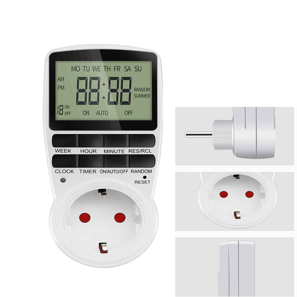 Kitchen Appliances Outlet - Digitaler Timer-Schalter, elektronisch, 12/24 Stunden, programmierbare