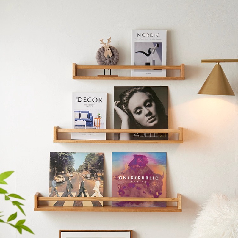Kitchen Appliances Holder - Küchen-Gewürz-Organizer, Wandregal aus massivem Holz, feuchtigkeitsbeständiges
