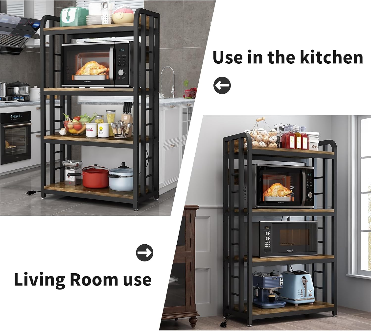 4-stöckiges Küchenregal mit St – Kitchen Appliances Outlet Bewertung und Preis