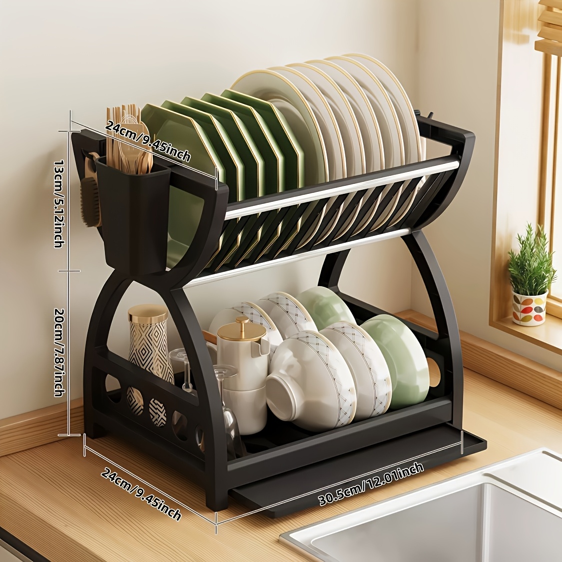 Platzsparendes Geschirrtrockne – Kitchen Appliances Storage Bewertung und Preis