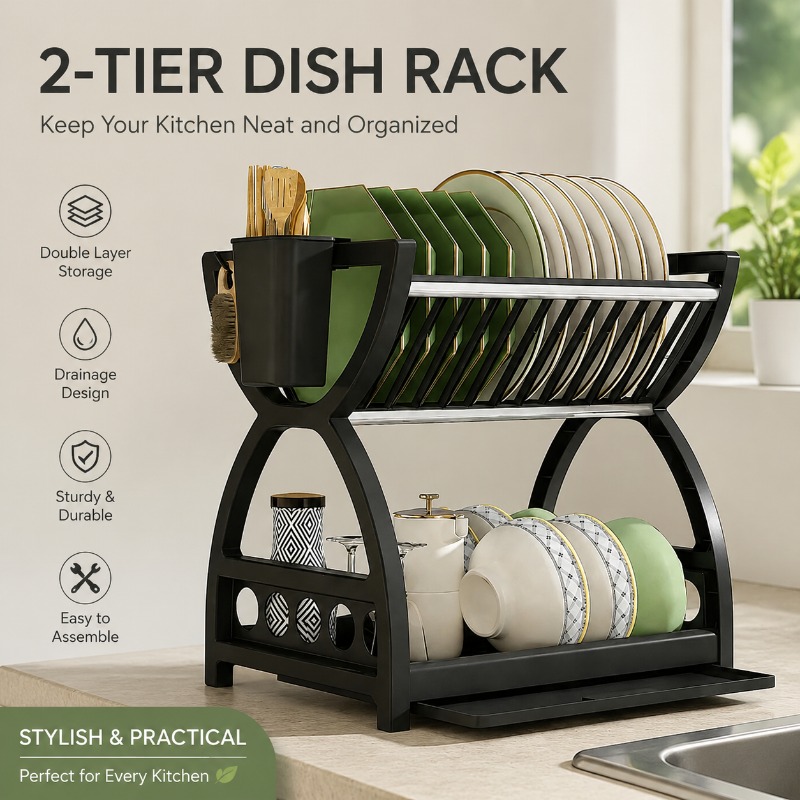2-stöckiger Geschirrtrockner f – Kitchen Appliances Storage Bewertung und Preis