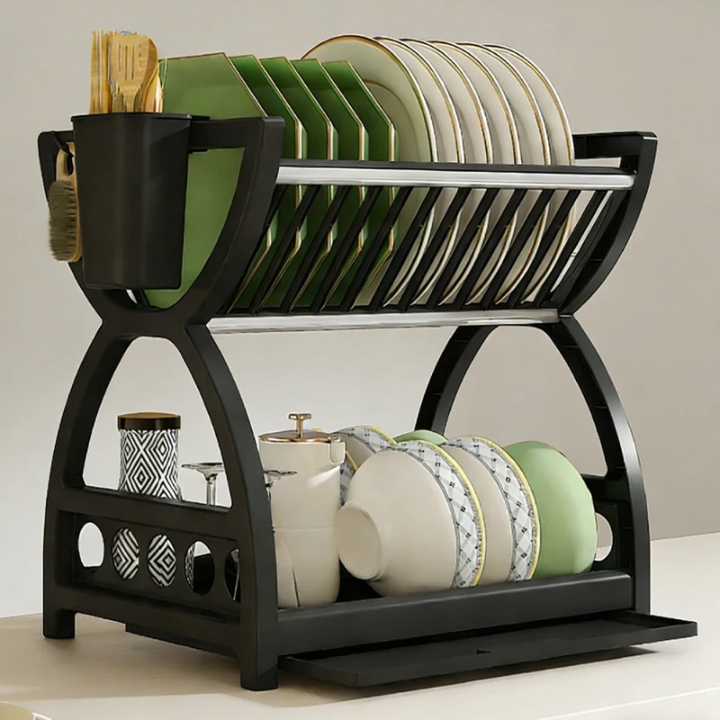 2-stöckiger Geschirrtrockner f – Kitchen Appliances Storage Bewertung und Preis