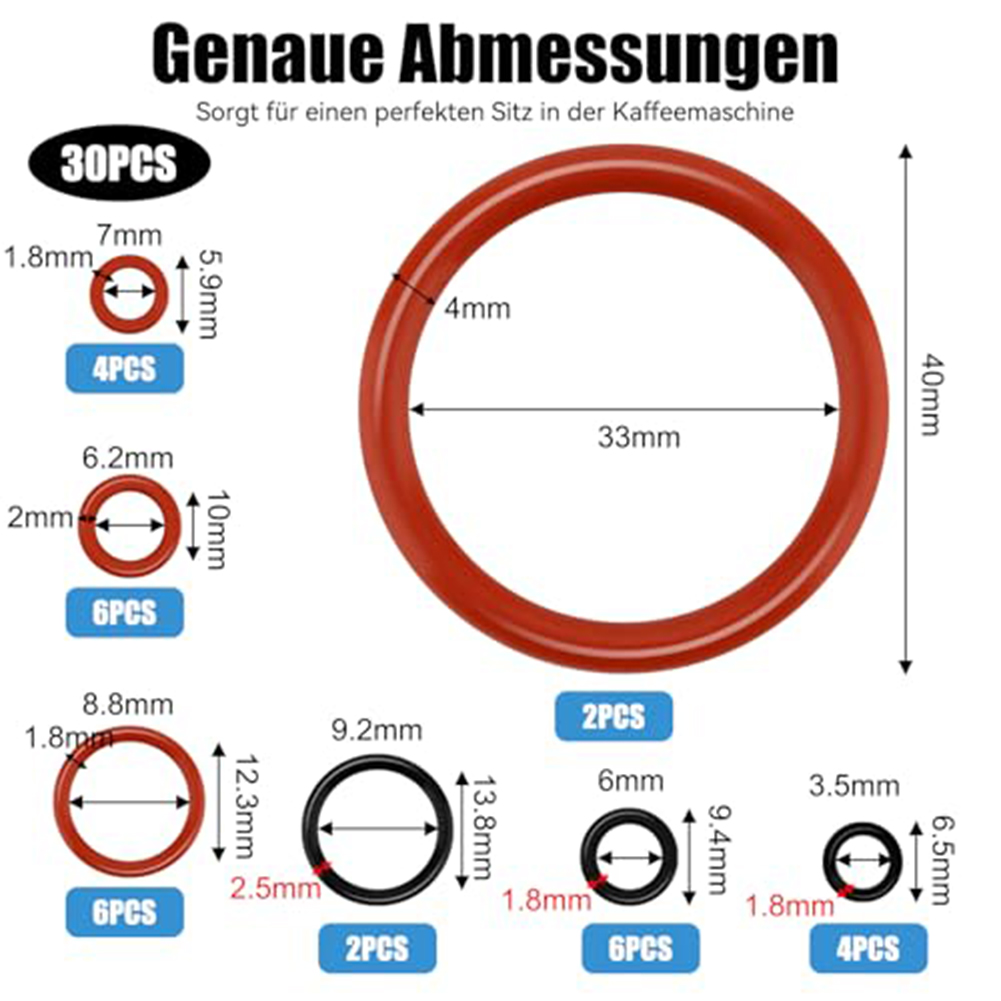 30 stücke Kaffeemaschine O-rin – Kitchen Appliances Outlet Bewertung und Preis
